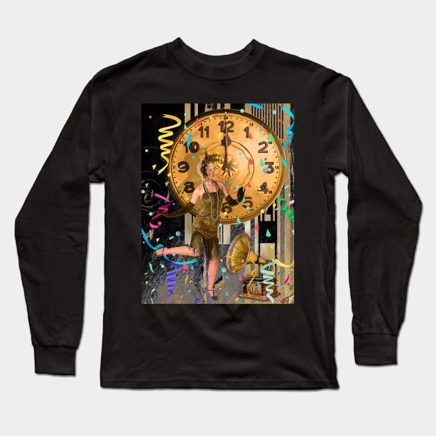 Art Deco New Year Long Sleeve T-Shirt by PrivateVices